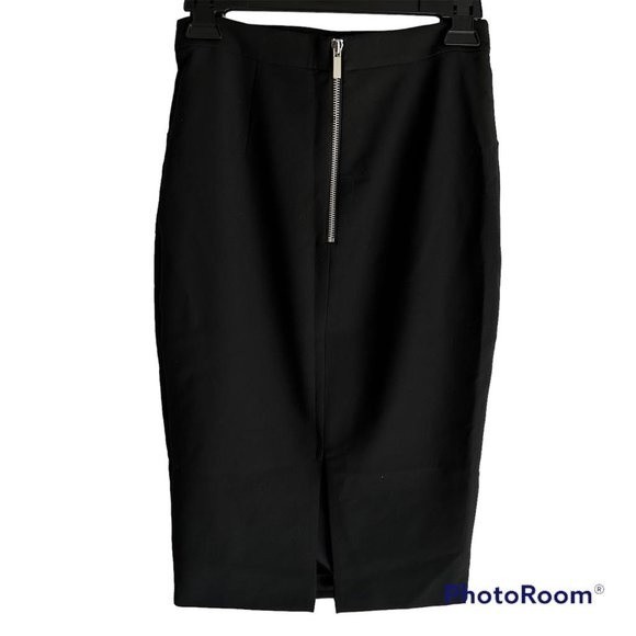 ELIZABETH and JAMES Black Ladies Career Pencil Skirt, 4 - Picture 2 of 7